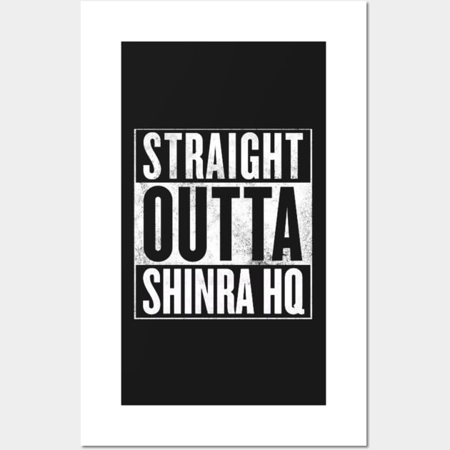 Straight Outta Shinra HQ - Final Fantasy VII Wall Art by thethirddriv3r